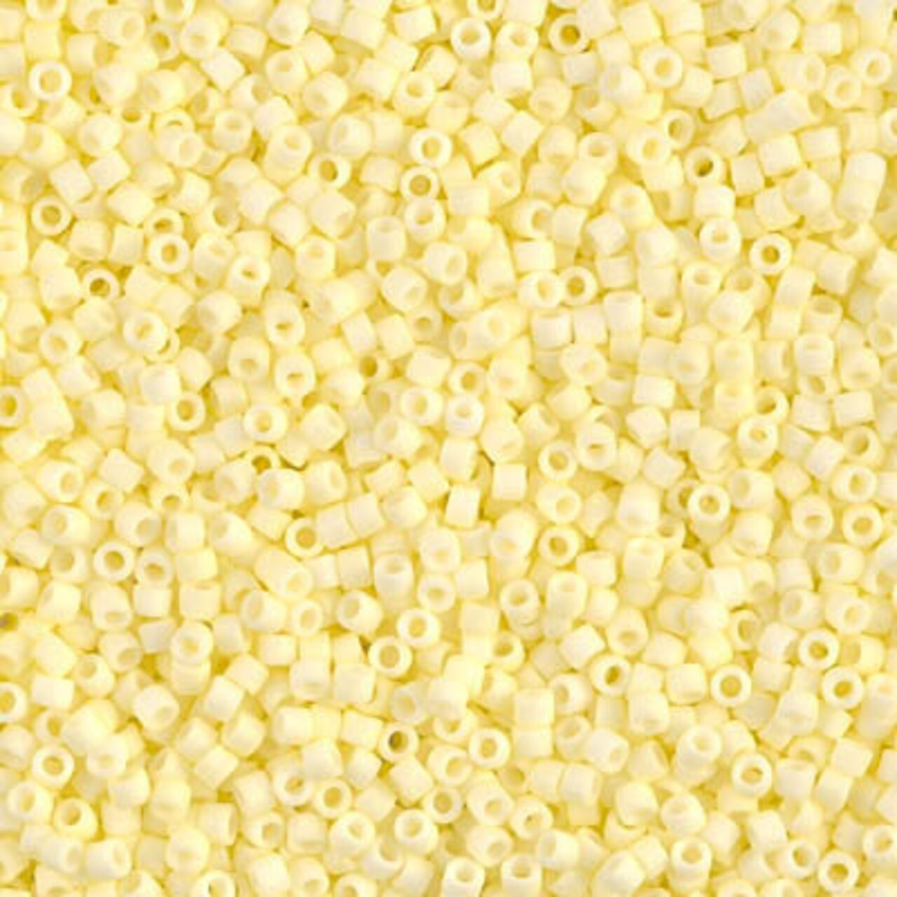 Miyuki Delica Bead 11/0, DB1511-1, Matte Opaque Pale Yellow, 5 grams